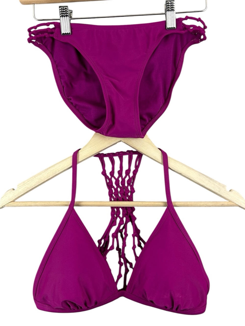 NWT Exhilaration Pink Bikini Medium Top Small Bottom